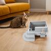 Stainless Steel Litter Box Easy Maintenance Large Cat Litter Box Long Lifespan Splash Proof Leakproof Odor  for Large Cats