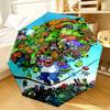 Vibrant Battle Zombies Umbrella 8-Frame for Travel, camping, Casual Lightweight Portable Umbrella, Essential for every family Holidays Gift