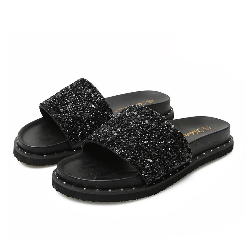 Large Size Cool Slippers Women's Summer Fashion Wear Versatile 2025 New Thick-soled Soft-soled Non-slip Travel Vacation Beach Shoes
