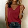 Canotta da Donna Senza Maniche Scollo a V Vestibilità Larga Blusa Casual Estiva Leggera Maglia a Pullover per l'Uso Quotidiano