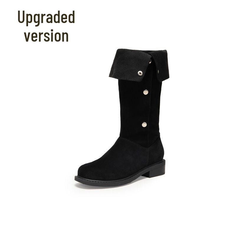 Women s Versatile Retro High-Top Western Cowboy Boots Slimming Long Stylish Winter Equestrian Boots Custom Size 80 4450₽