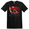 Camiseta de Banda de Metal Slipknot con Miembros Enmascarados Gráfico de Horror Rojo Camiseta para Fan de Música