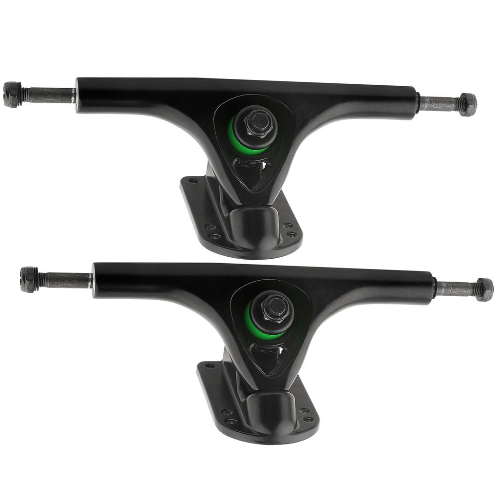 2PCS MS3101 Black Aluminium Alloy Casting Round Hollow Skateboard Thicken Base Long Board Truck Bracket