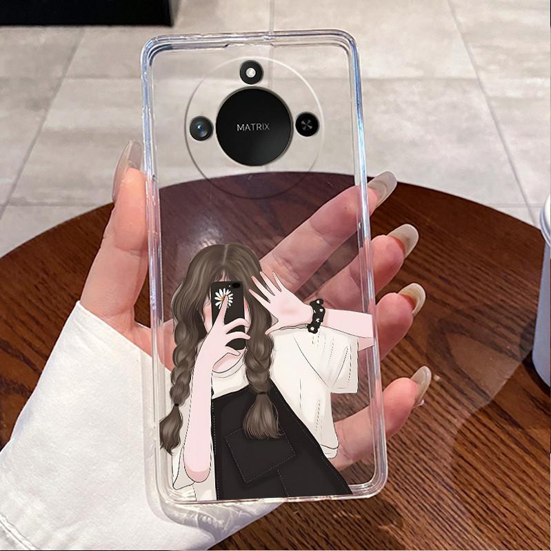 For Honor X9C Smart 5G Casing Clear Luxury Cute Love Rabbit Funny Cool TPU Soft Silicone Phone Case HonorX9C Smart 5G Back Cover