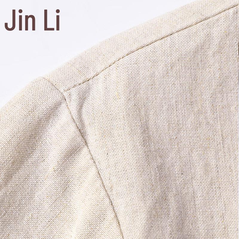 Men's Chinese Style Linen Blend T-Shirt