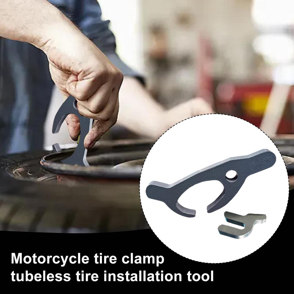 Motorcycle Tire Changer Tool Professional Wheel Bead Breaker Clamp for Dirt Bike ATV Scooter Garage Workshop Repair Maintenance