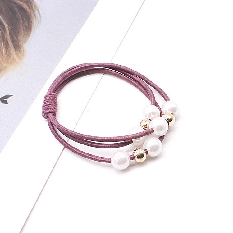 Triple Pearl Elastic Hair Tie - High Elasticity Headband