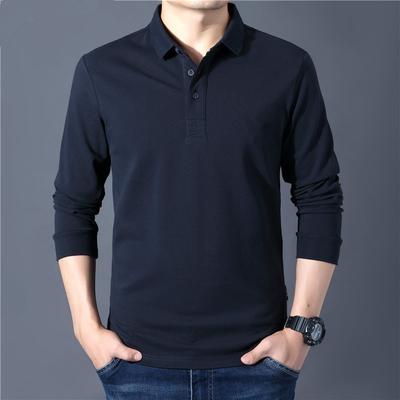 Men's Cotton Long Sleeved POLO Shirt Summer Fashion Casual Breathable Polo T-shirt Men's Brand Embroidered Business Casual Top