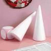 2 PCS Foam Cone Christmas and Crafts for Kids Themed Party Ornament DIY Decorations Children Supplies Shaped Polystyrene