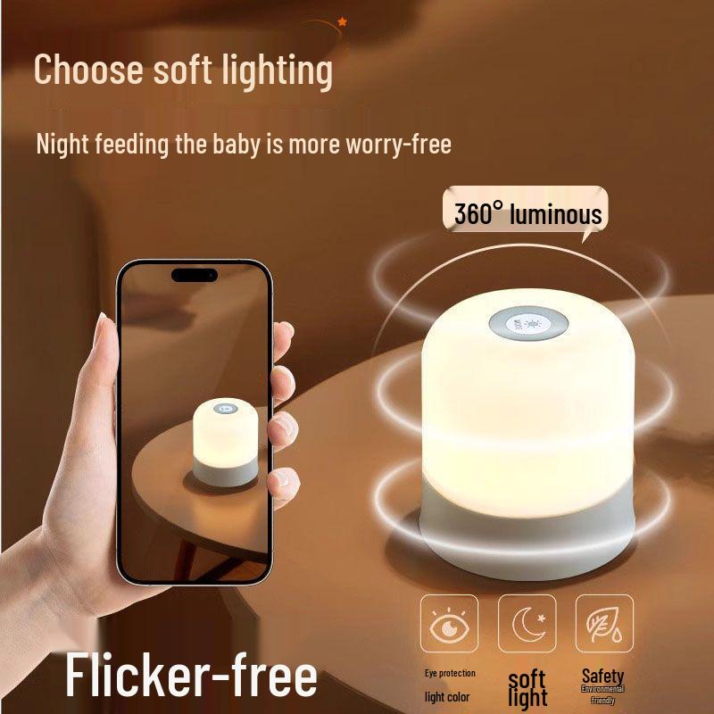 Rechargeable LED Touch Night Light: Bedside Warm Atmosphere Light