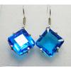 Blue Tanzanite 13x11mm Elite Earrings 925 Sterling Silver Certified Lab Created