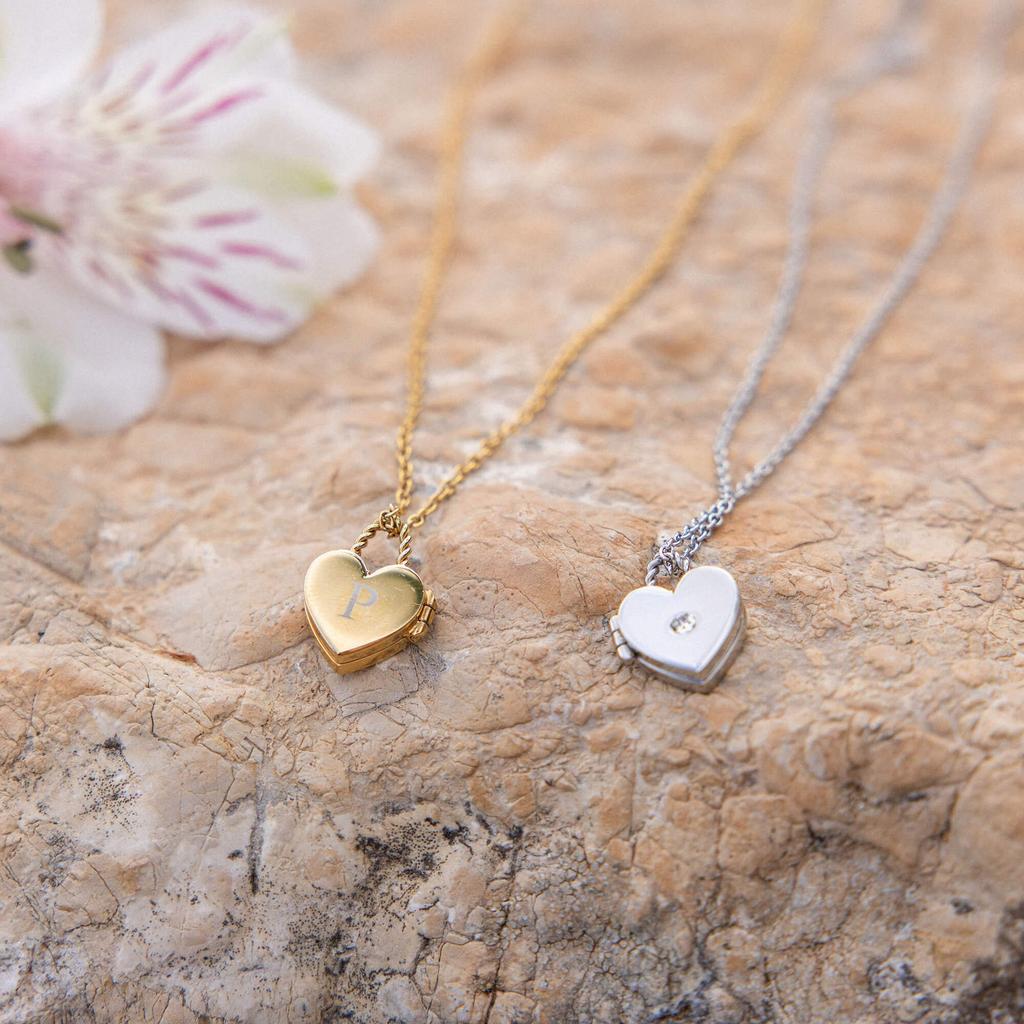 Valentine'S Day Stacked Love Box Pendant Necklace Three-Dimensional Open And Close Peach Heart Pendant Collarbone Chain