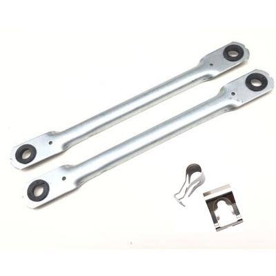 2x Scheibenwischergestänge Verbindungsstangen mit 2x Clips für Fiat Punto 1999-2006