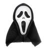 Soft Plastic Horror Masque Halloween Ghost Full Face Masque, Screaming with Realistic Fanged Skull Prop Hood, Scary Costume Accessory for Cosplay