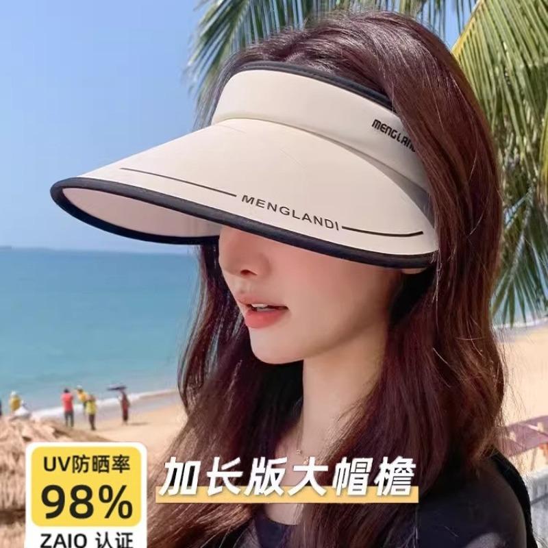 New empty top sunscreen hat women's anti-purple line summer ice silk sun hat cycling big brim sun hat