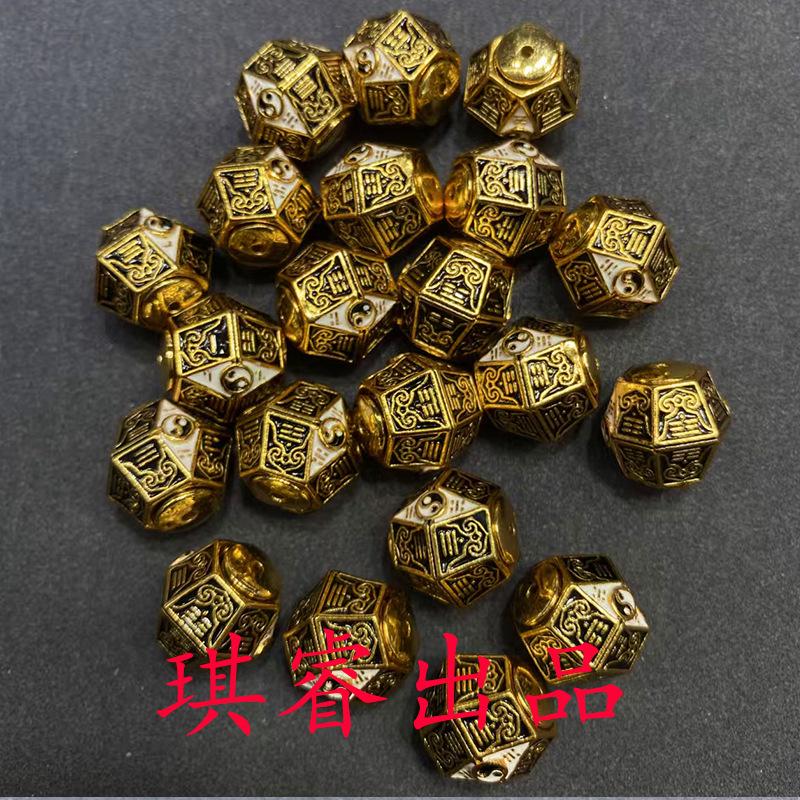 Mandala Ten Thousand Buddhas Rotatable Beads Bracelet with Handmade Braided Rope