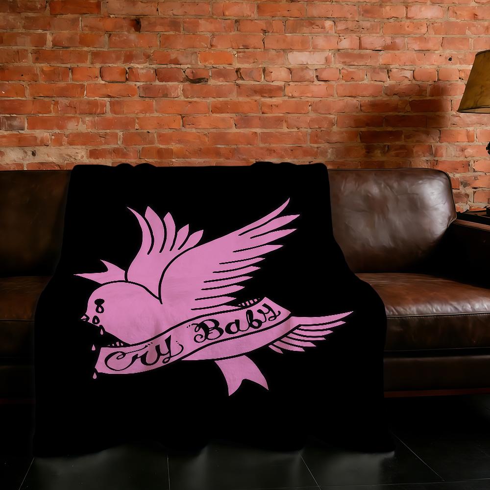 Blanket Super Warm Hip Comfortable Plush Lil Throw Hop Blanket Child Home Peep Sofa Rapper Bedroom Gift 75X95CM