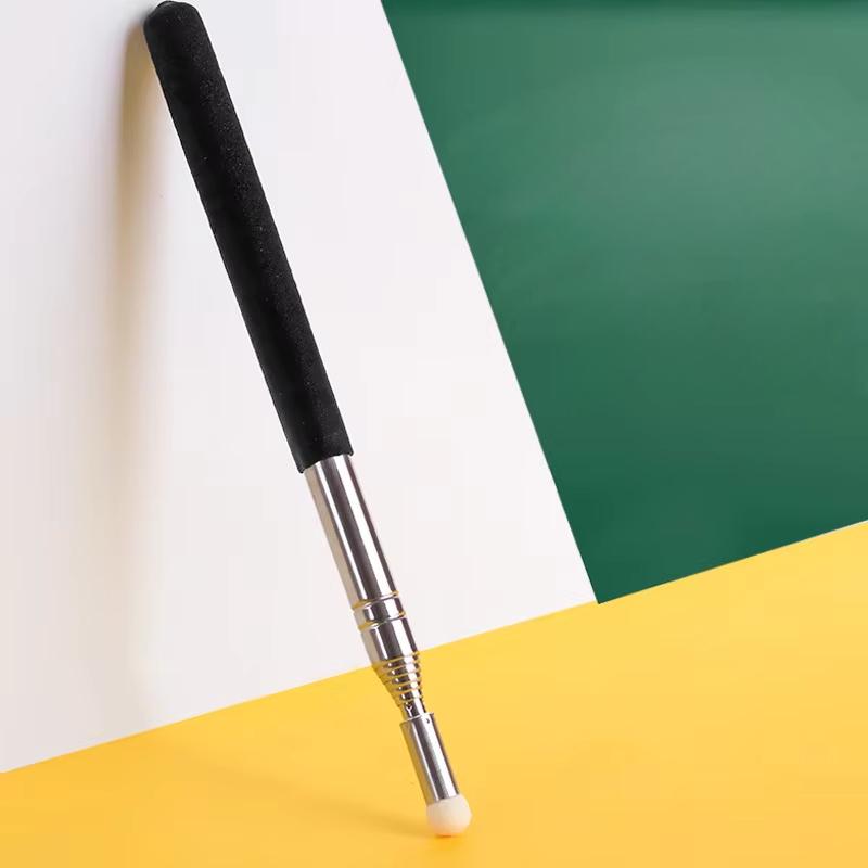 1Pc 100cm Retractable Metal Pointer Special Baton for Teacher Classroom Office Blackboard Whiteboard Ordinary or Touch Screen
