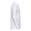 Russell Collection Mens Plain Herringbone Tailored Long-Sleeved Shirt