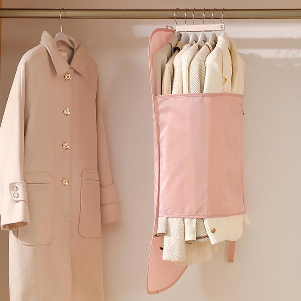 Clothing Storage Board Adjustable Strap Garment Bag Portable Clothing Dustproof Bag Hanging Down Jacket Compression Board
