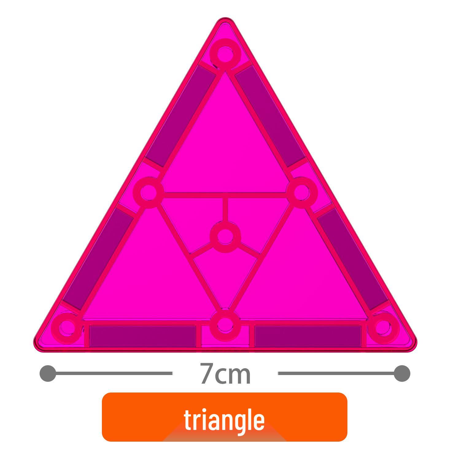 Large Stained Glass Magnetic Tile Building Blocks Set - Strong Magnets, Loose Refill Pieces for Kids  Educational Play