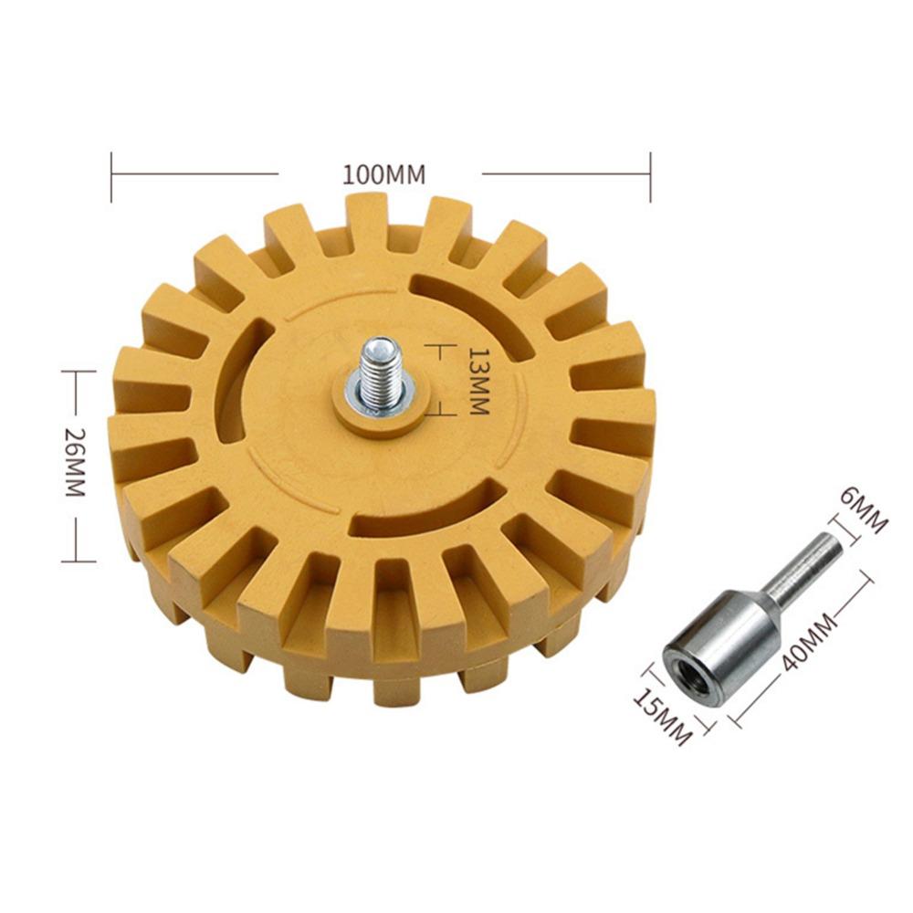 4 Inch Diameter Decal Eraser Wheel Knobby Slotted Edge Eraser Wheel Tool  Car Decal Removal