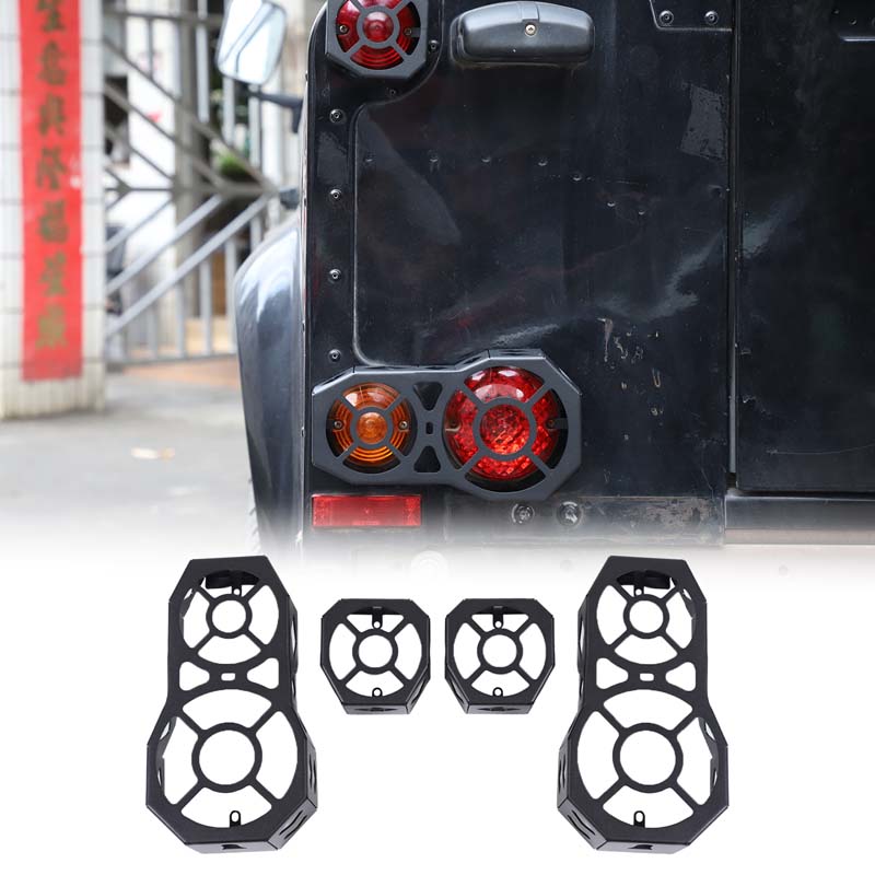 For Land Rover Defender 90 110 130 2004-18 Car Headlight Tail Lamp Protective Cover Car Light Protection cover  Car Accessories