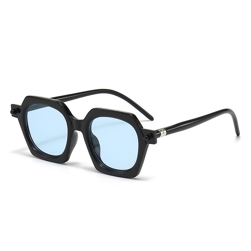 Pc Frame Polygon Vintage Sunglasses Women Men Square Sun Glasses Retro Eye Glasses Goggle for Male Female Rectangle Sunglasses