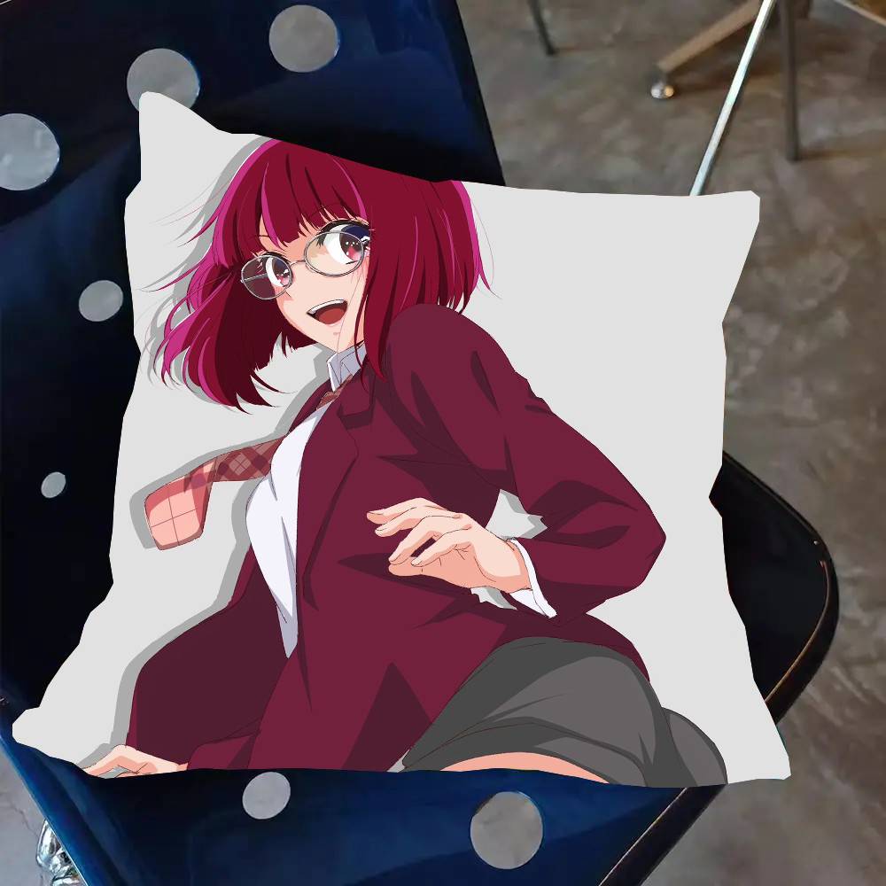 Arima Kana Anime OSHI NO KO Pillow Case Fashion Square Pillowcase Bedroom Sofa Room Ins Decoration Leisure