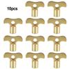 10pcs/set Faucet Key Key Switch Water Tap Key Gold Color
