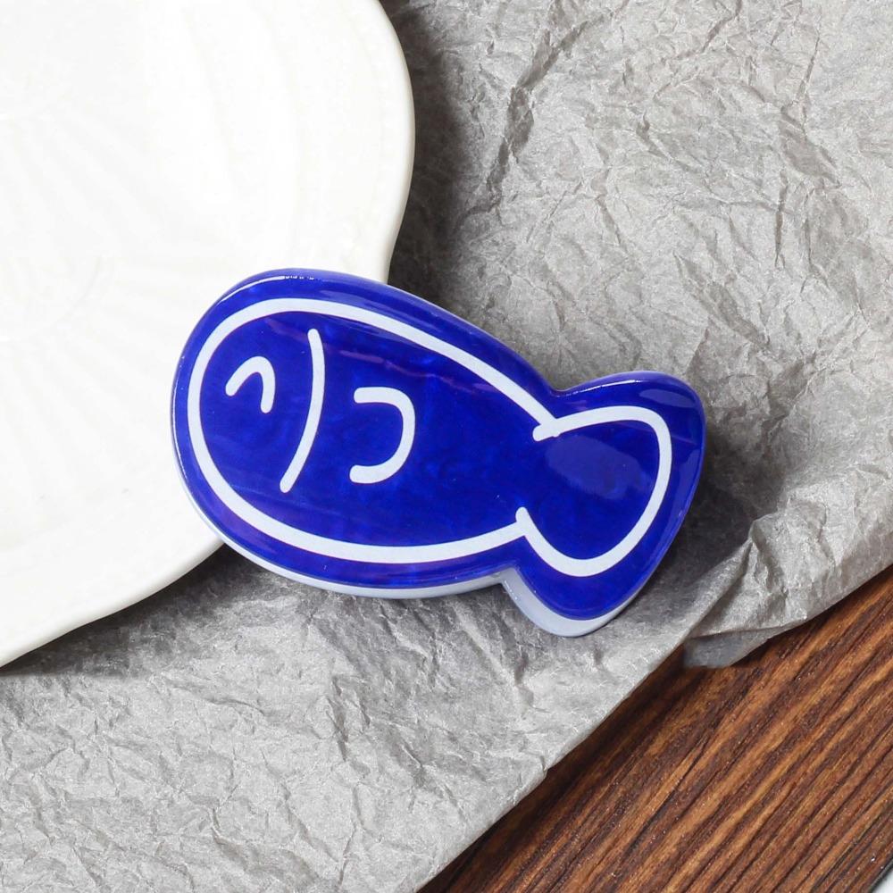 Clown Fish Cute Fish Hair Grab Fish Bone Acrylic Shark Clip Cute Cartoon  Hair Claw  Girls