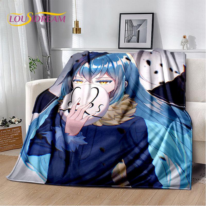 I Got Reincarnated As A Slime Anime Soft Plush Blanket,Flannel Blanket Throw Blanket for Living Room Bedroom Bed Sofa Picnic Kid