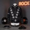 Giacca Costume di Michael Jackson Per Cosplay e Performance sul Palco in Tessuto di Poliestere Per Uso Teatrale
