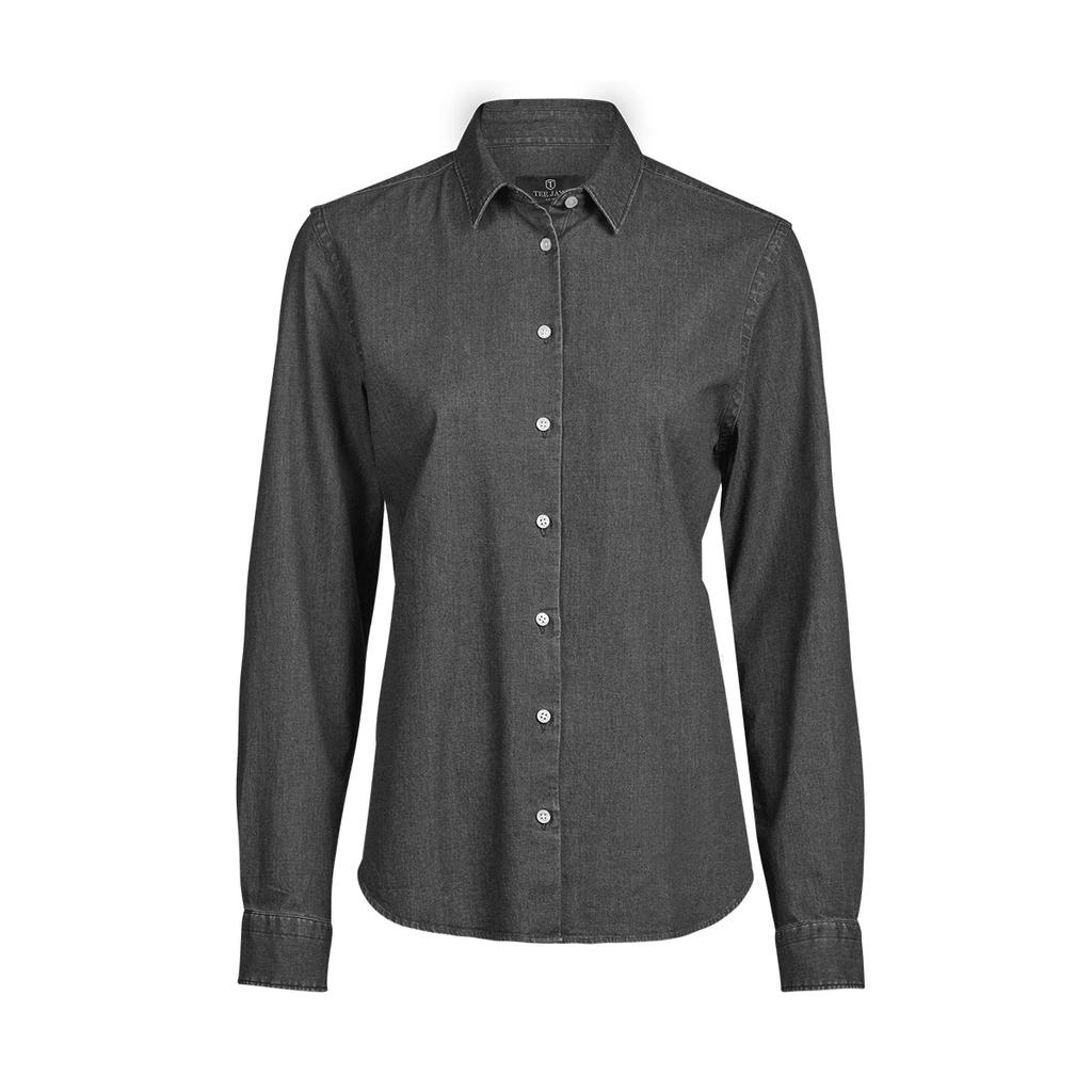 Tee Jays Womens/Ladies Denim Long-Sleeved Shirt
