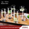 ZISIZ Transparent Handmade Glass Cup