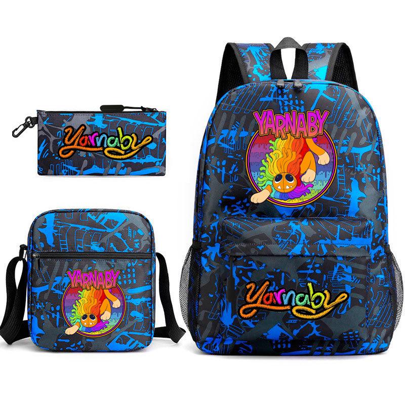 Poppy's Game Time Starry Sky Elementary School Bag Nightmare Animal Large Capacity Backpack Three-piece Set