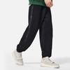 Li Ning Basketball Series Logo Print Drawstring Cuffed Fleece Warm Sports Pants Men pants Black AKLSE89-5