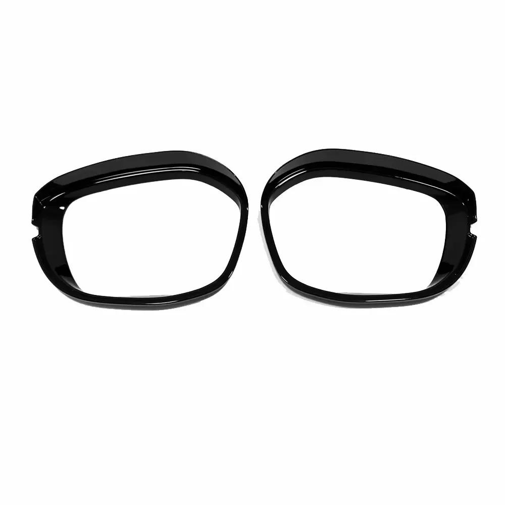 

For Honda Civic 11th Gen 2025 2025 Carbon Black Car Sticker Rearview Side Mirror Rain Eyebrow Shield Cover Frame Protector ABS