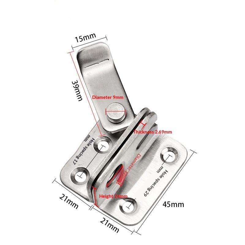 

1Pc Flip Latch Gate Latches Slide Bolt Latch Safety Door Lock Catch For Barn Cabinet Pet Cage Garden Bathroom Garage Window Slid срібний