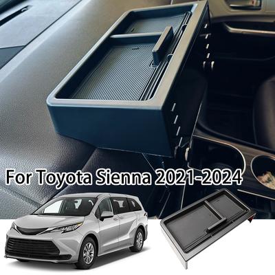 SixthSmoy Center Console Dash Storage Tray For Toyota Sienna    2024 Dashboard Car Storage Organizer Accessories