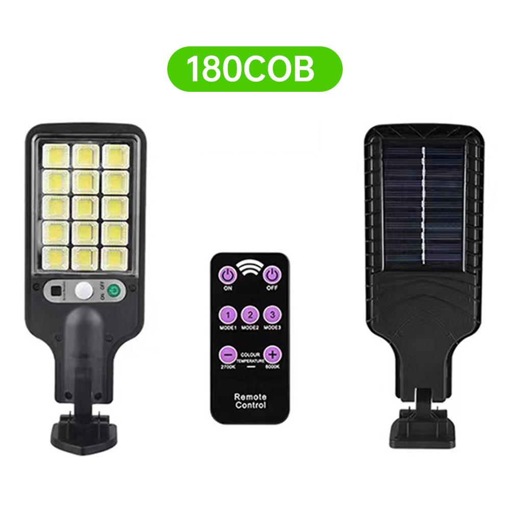 

Солнечный свет водонепроницаемый 180COB датчик движения светодиодные настенные светильники уличный фонарь с 3-режимным настенным светильником для сада гаражных ворот террасы двора