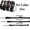 Waterproof PVC Dog Collar and Leash Set Adjustable Printed Pet Collar with Quick Release Buckle for Small Medium Large Dogs