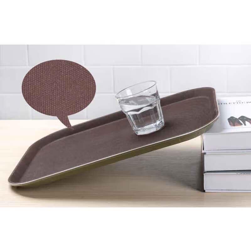 Homeglen Verdicktes Rutschfestes Rechteckiges Serviertablett aus Kunststoff