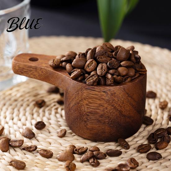 Rustic Kitchen Utensils Wooden Measuring Cups And Spoons Set Coffee Bean Powder Durable Tools Spoon Nested Baking for Accurate Cooking Decor