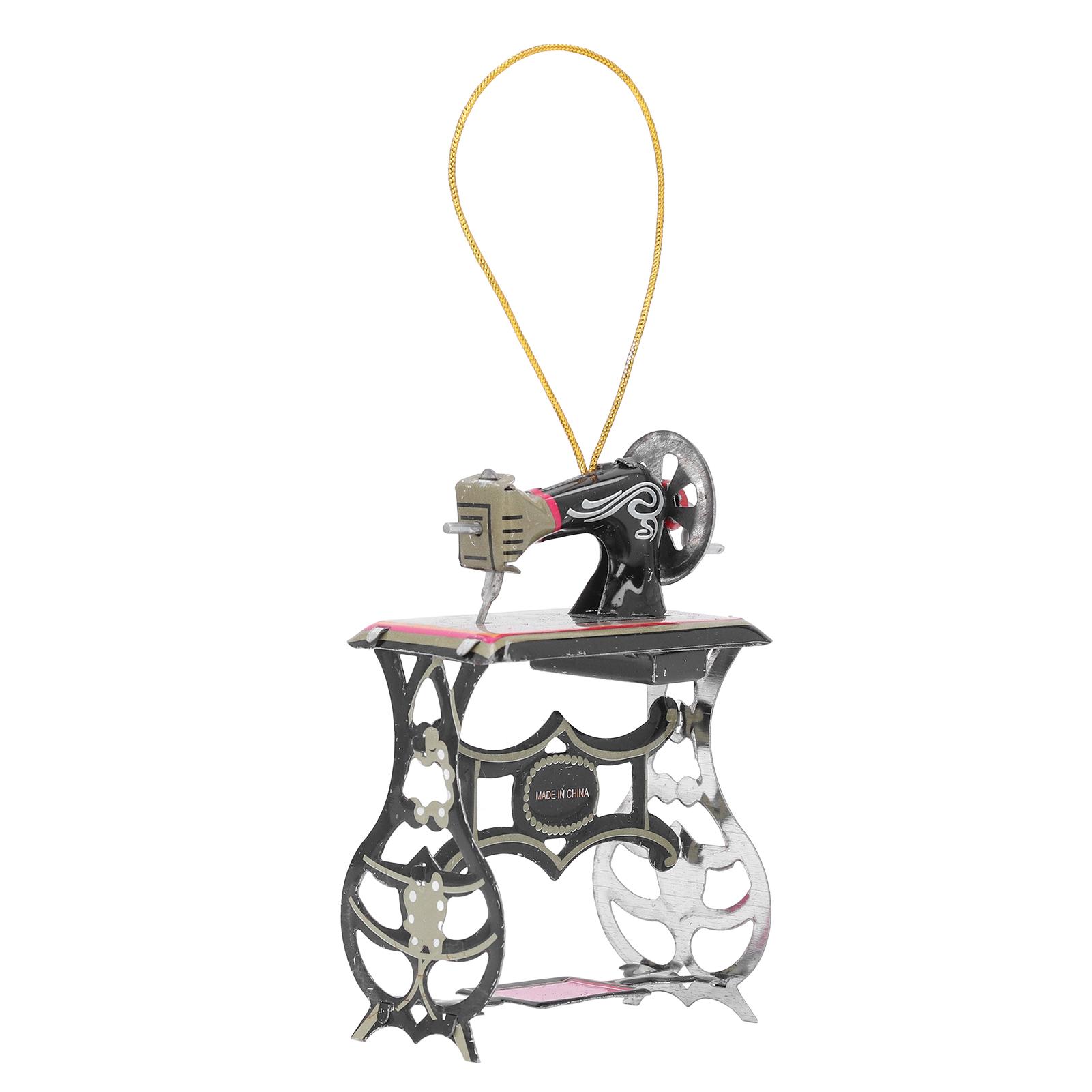 

Украшение швейной машинки, винтажная настольная игрушка, металлический кулон для украшения праздника и коллекции