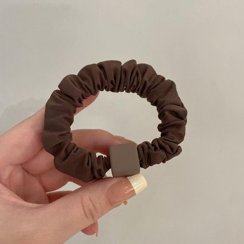 High-End Geometric Minimalist Hair Ties: Versatile Korean-Inspired Rubber Bands for Women