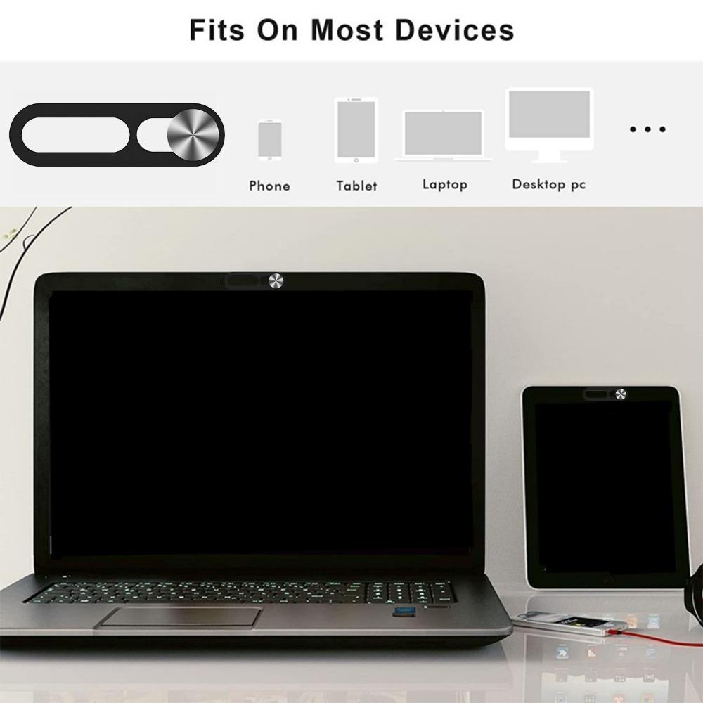1-2Pcs Black Webcam Cover for IPhone Anti-hacker Shutter Privacy Protection Slide Shield Anti-peep for SmartPhone Laptop Camera