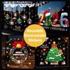 Reusable Stickers Christmas Window Stickers Christmas Static Window Stickers  Festive Decor