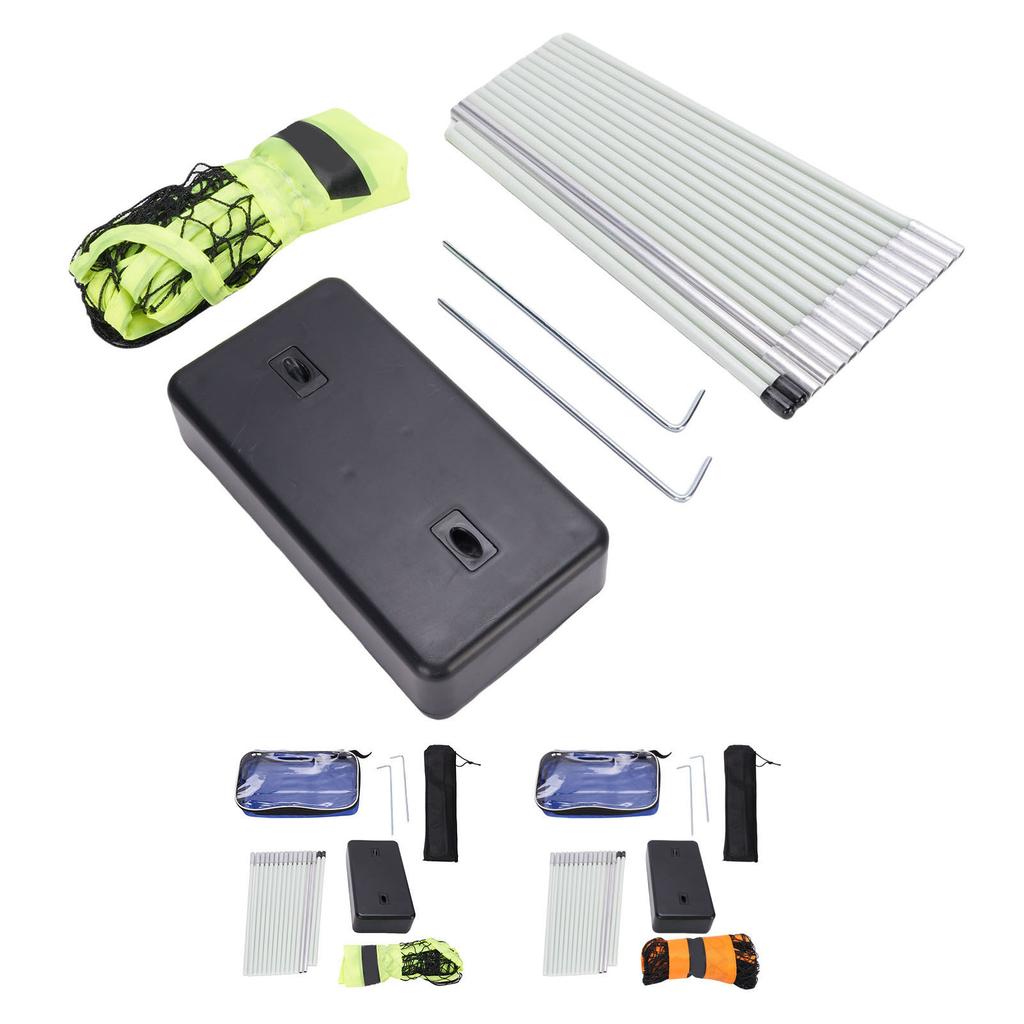 Portable Badminton Net Quick Setup Standard Badminton Net with Freestanding Base for Beach Backyard 