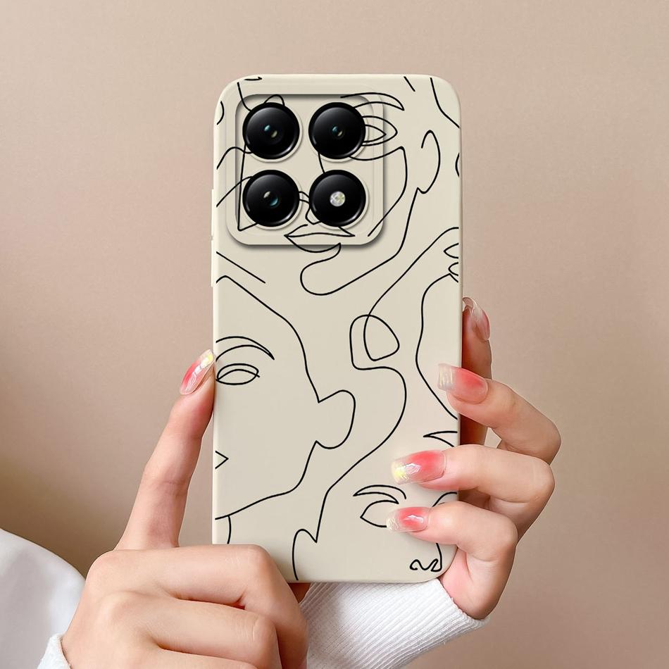

For Xiaomi 14T Pro Case Butterfly Heart Phone Cover High Quality Liquid Silicone Camera Protection Shockproof Back Covers Funda Xiaomi 14T